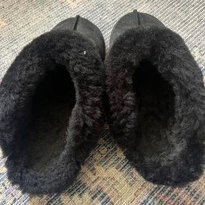Black UGGs Size 8 Lambskin slippers